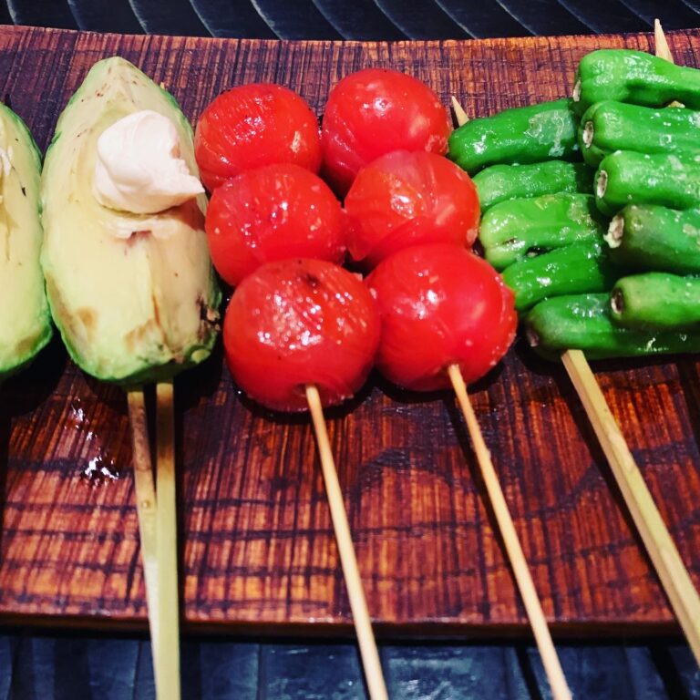 yakitori aux légumes