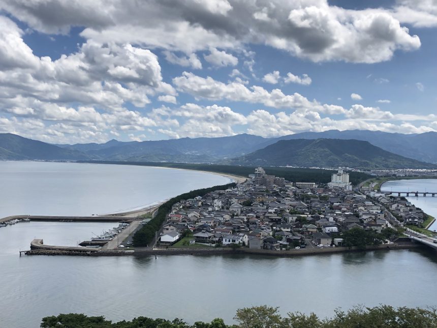 Vue du chateau de Karatsu, Saga